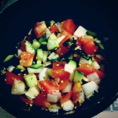 西インドのトマトと胡瓜のサラダ☆の写真