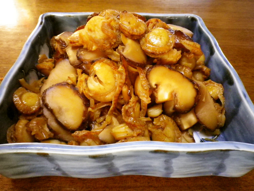 ベビーホタテと椎茸の佃煮の画像