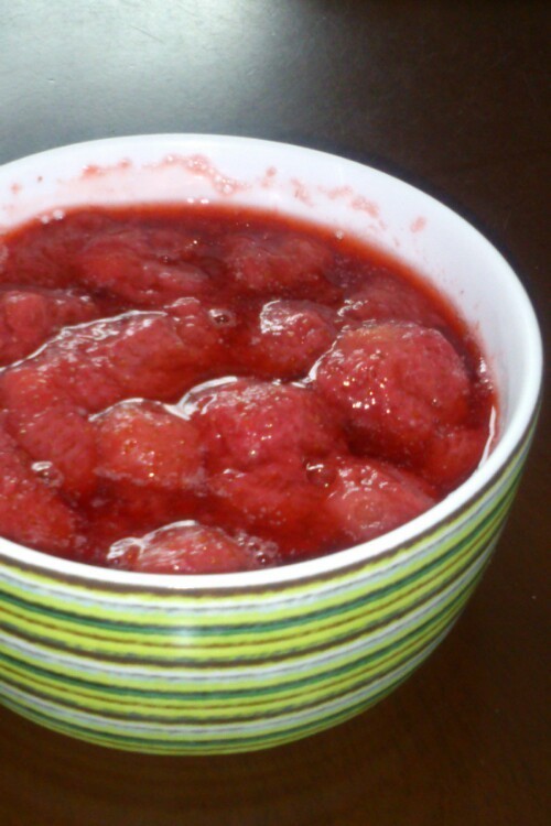 糖質制限 まるごと苺のジャムの画像