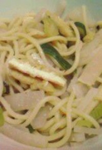 レンジで簡単！味噌汁スープスパゲッティ