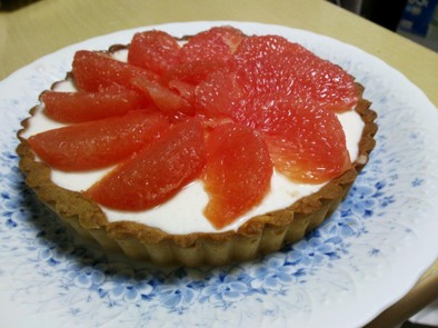 夏☆グレープフルーツのレアチーズケーキの写真