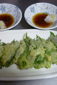 納豆と大葉の天ぷら