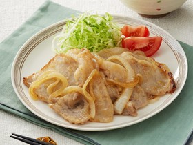 豚肉の塩こうじ生姜焼き