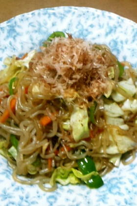 俺流!ダイエット♪しらたきソース焼きそば