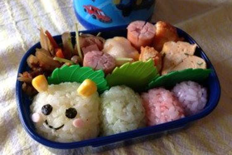キャラ弁 簡単あおむしお弁当 デコ弁 レシピ 作り方 By はっぴーふぁみりー クックパッド 簡単おいしいみんなのレシピが367万品
