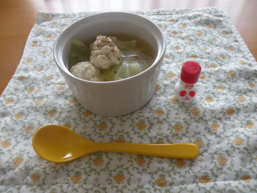 ふわふわ♪鶏団子スープ（離乳食にも）の画像