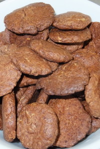 簡単・ココア味のクッキー。全粒粉いり