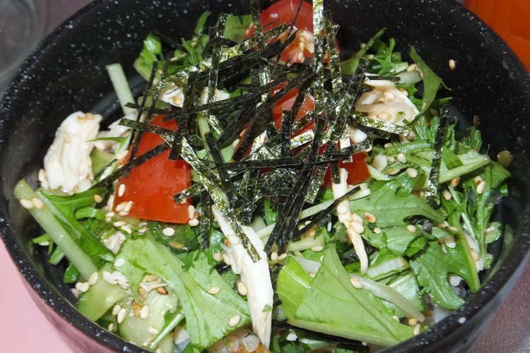 ダイエット中や夏バテの時に サラダ丼 レシピ 作り方 By Kenikong クックパッド 簡単おいしいみんなのレシピが373万品