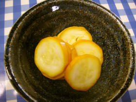 めっけもん♪即席!ズッキーニの甘酢漬け