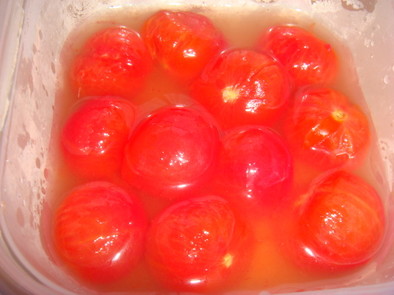 ミニトマトの蜂蜜漬けの写真