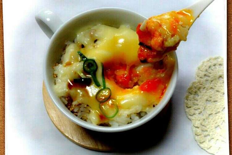 レンジで トロ リチーズの半熟卵かけご飯 レシピ 作り方 By みにぱぐ214 クックパッド 簡単おいしいみんなのレシピが370万品