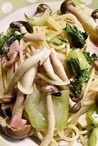 和風青梗菜スパゲティ