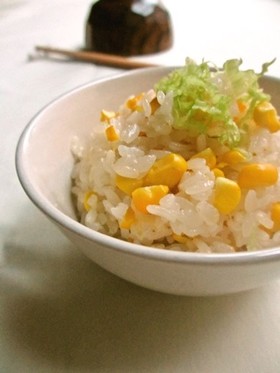 とうもろこしの炊き込みご飯…