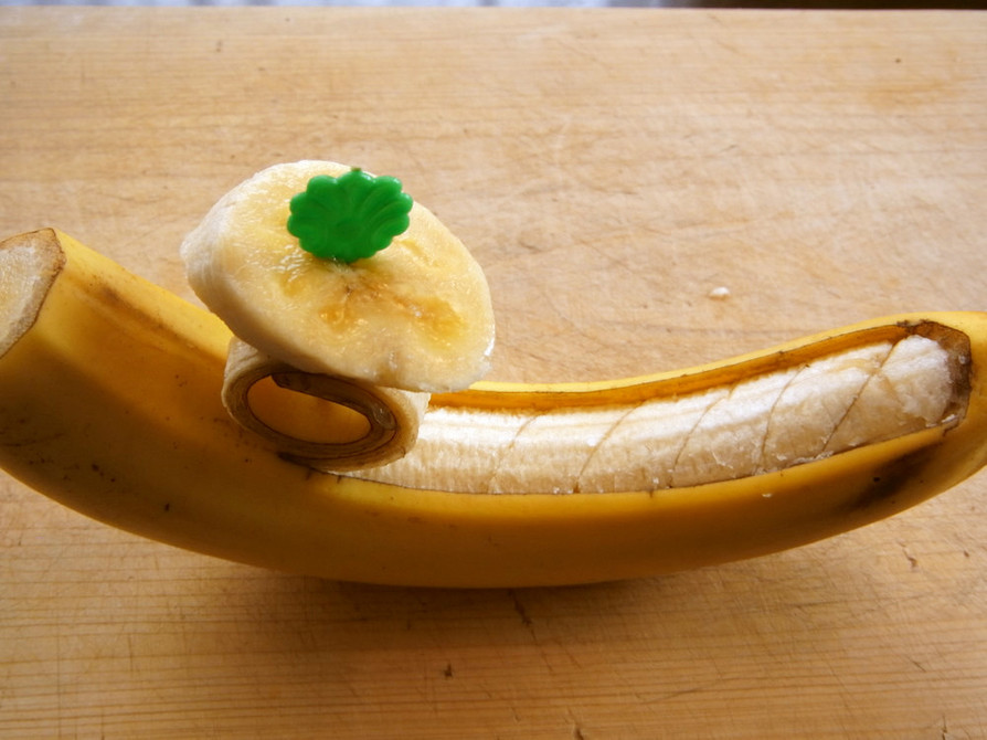 バナナの飾り切りの画像