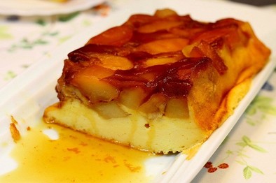カラメルりんごのチーズケーキの写真