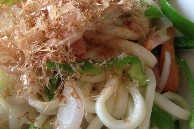 白だしで ランチに簡単焼うどん レシピ 作り方 By フゴヤマ クックパッド