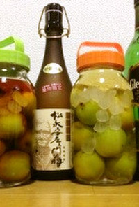 【簡単】梅漬けるだけの梅酒２：洋酒＆焼酎