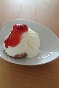 簡単◎ヨーグルトレアチーズケーキ