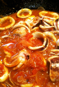 イカのトマト煮＊中華風チリソース