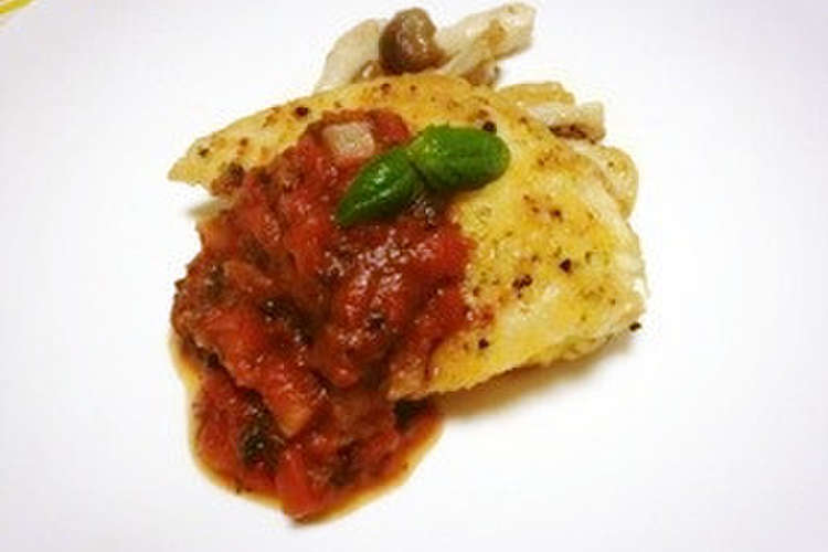 かじきのムニエル トマトソース レシピ 作り方 By Shinke クックパッド 簡単おいしいみんなのレシピが367万品