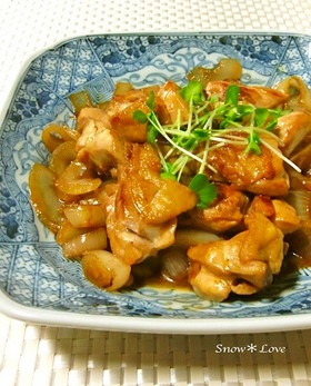 今夜のおかずは☆鶏肉と玉ねぎの甘辛焼き