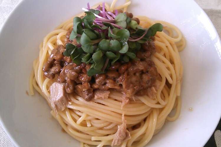 ツナ納豆冷製パスタ レシピ 作り方 By Jeriena クックパッド 簡単おいしいみんなのレシピが353万品