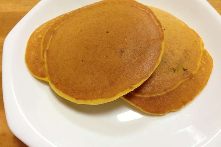 超簡単 かぼちゃのもっちりホットケーキ レシピ 作り方 By 結女都 クックパッド