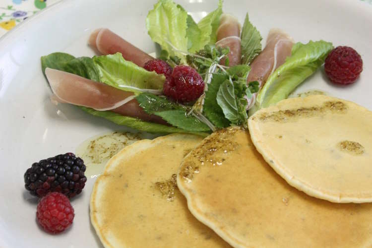 バジル風味のパンケーキサラダ レシピ 作り方 By ほだか村 クックパッド 簡単おいしいみんなのレシピが349万品