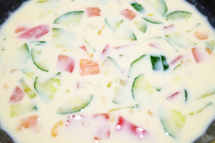 夏バテに トマトきゅうり冷製豆乳スープ レシピ 作り方 By ほっこり の クックパッド 簡単おいしいみんなのレシピが373万品