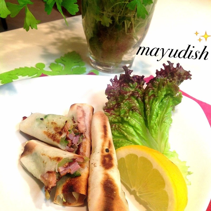 焼き豚春巻きのレシピ