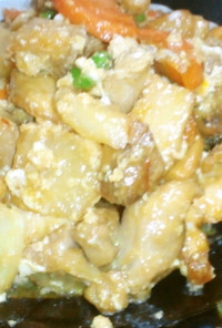 鶏と根菜の中華炒め