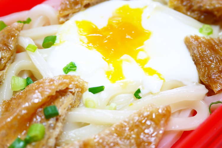 夏はレンジで 汁なし 月見きつねうどん レシピ 作り方 By ほっこり の クックパッド 簡単おいしいみんなのレシピが361万品