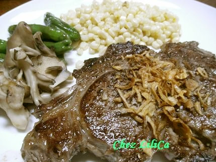 フランクステーキのクリーミーペッパーコーンソース添え レシピ