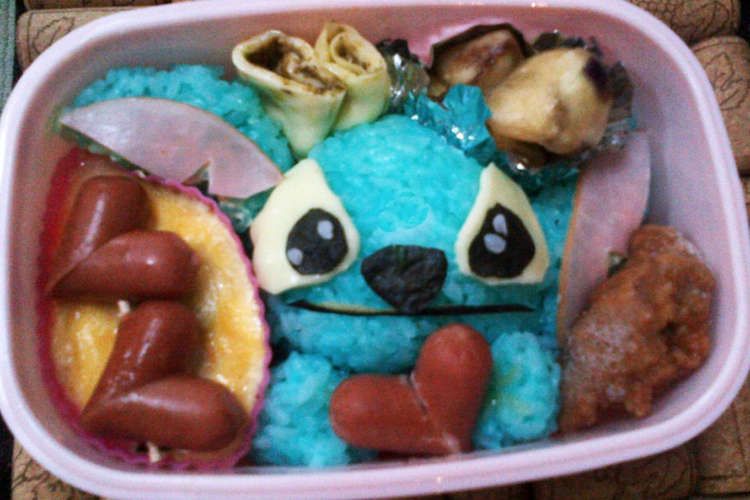 スティッチ キャラ弁 レシピ 作り方 By Hirahirann クックパッド 簡単おいしいみんなのレシピが352万品