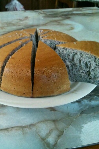 炊飯器でブルーベリーチーズケーキの写真