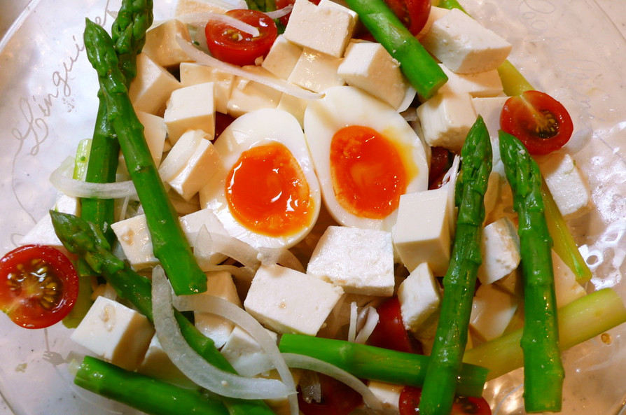 フェタチーズと豆腐のサラダ♪の画像