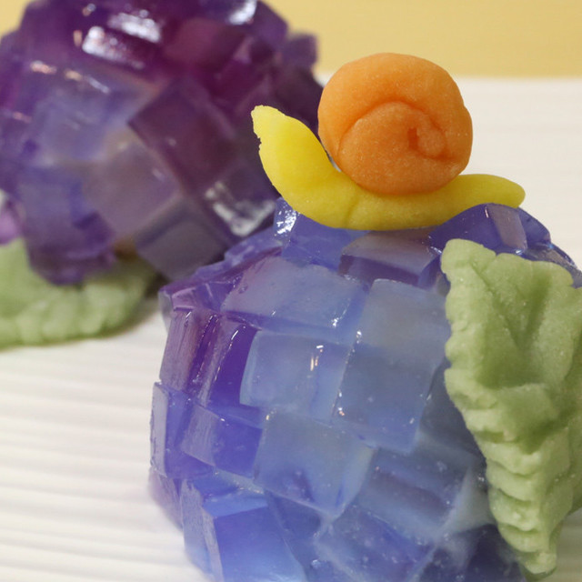 和菓子 あじさい 作り方 レシピ 作り方 By Decocookie クックパッド