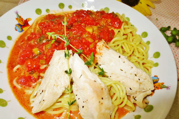 トマトと鶏胸肉の冷やし中華麺 レシピ 作り方 By たまきのパパ クックパッド