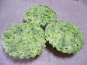 レンジdeほうれん草蒸しパン☆