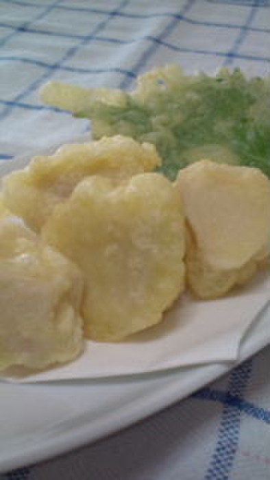 胡麻豆腐の天ぷらの写真