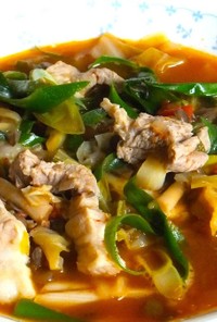 豚肉の韓国風スープ