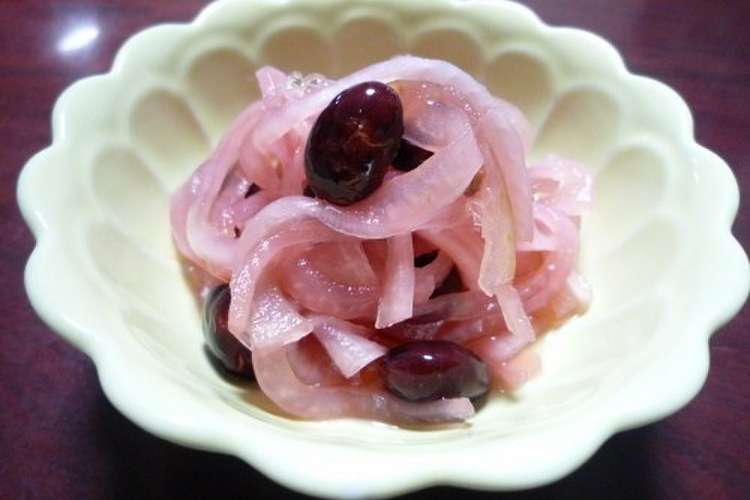 黒豆deピンク玉ねぎ レシピ 作り方 By かこ かっちゃん クックパッド 簡単おいしいみんなのレシピが359万品