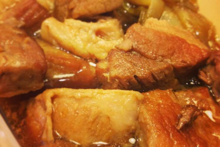 コンロに立つのは3度だけ 簡単豚の角煮風 レシピ 作り方 By えぬさん クックパッド 簡単おいしいみんなのレシピが357万品