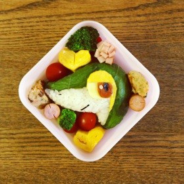 ポケモン ツタージャ弁当 レシピ 作り方 By けこけこ クックパッド