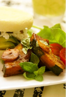 ミントの香♬南瓜のバルサミコ焼きサラダの画像