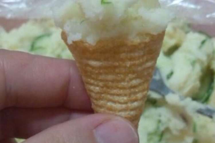 ポテサラonとんがりコーン レシピ 作り方 By 誠ママ クックパッド