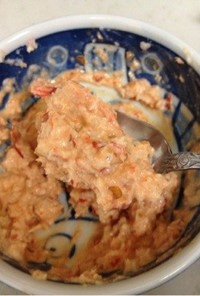 【おにぎりの具】蟹缶カニカマの豆板醤マヨ