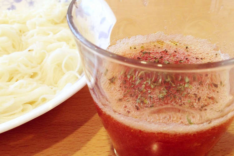 そうめんのさっぱりトマトつけだれ レシピ 作り方 By Kitchen クックパッド 簡単おいしいみんなのレシピが359万品