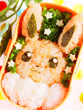 材料4つ!ポケモンのイーブイ簡単キャラ弁