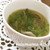 豆苗と長ネギと椎茸の中華スープ